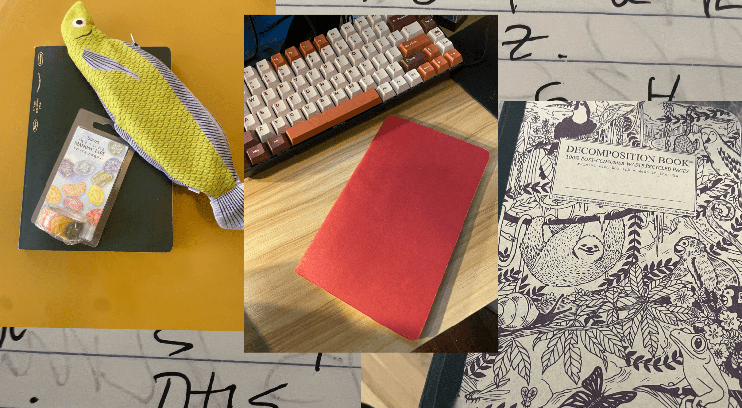 Collage of journals